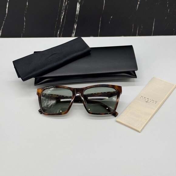 NEW SAINT LAURENT SLM104F 003 WOMEN CAT EYE HAVANA GREEN SUNGLASSES SL M104 - Picture 10 of 10